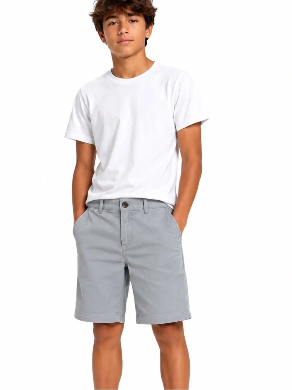 The Children’s Place Boy’s Cotton Gray Shorts Size 14